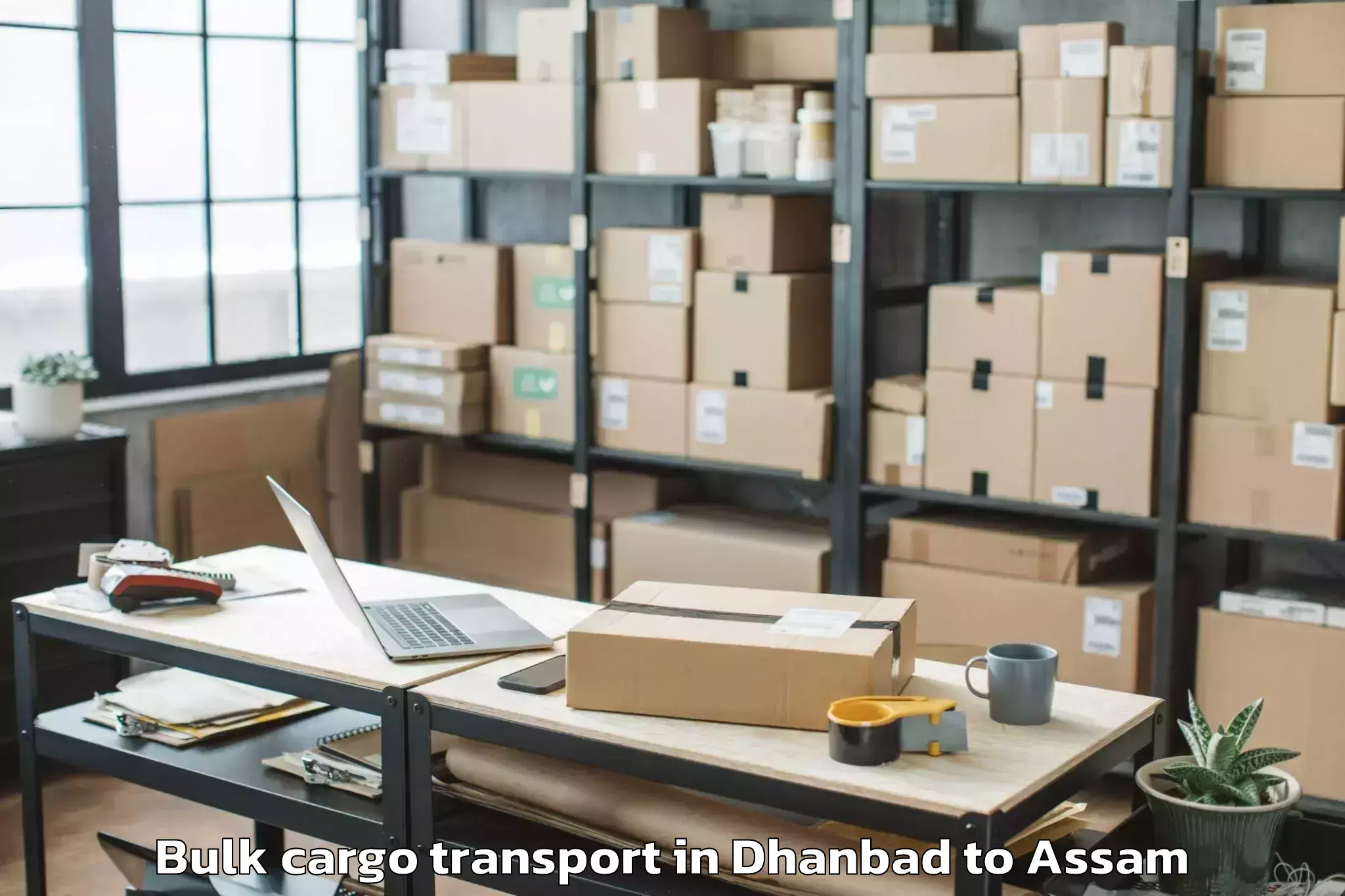 Affordable Dhanbad to Agomani Bulk Cargo Transport